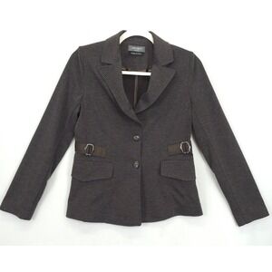 Camomilla Italia Blazer Women 42 / US 8‎ Brown Textured Wool Look Italy Jacket